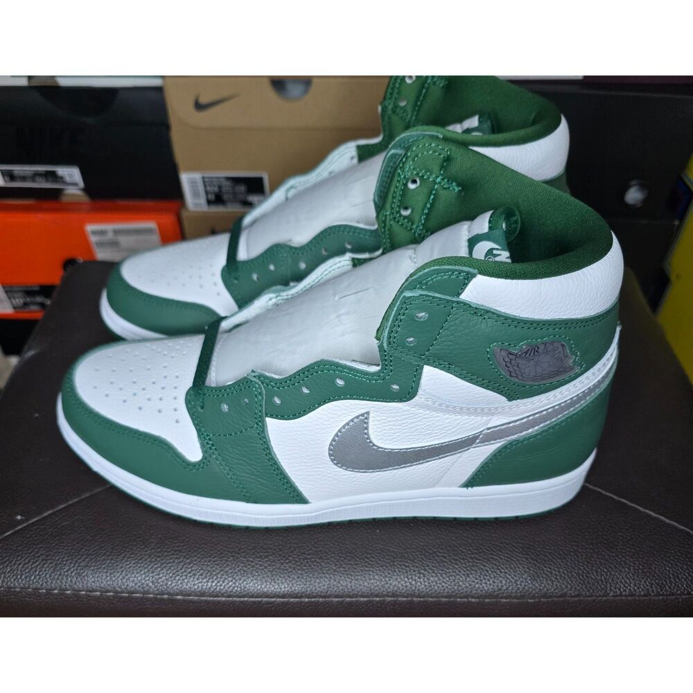 Air Jordan 1 Retro High OG Gorge Green DZ5485-303 Men’s Size 10 Green Silver